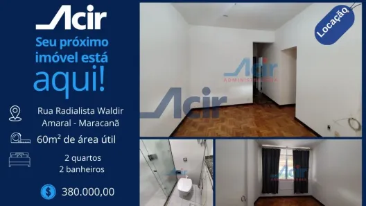 Apartamento com 2 Quartos à venda, 59m² no Maracanã, Rio de Janeiro