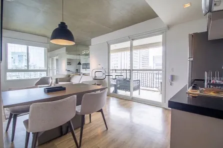 Apartamento com 1 Quarto para alugar, 63m² no Cidade Monções, São Paulo