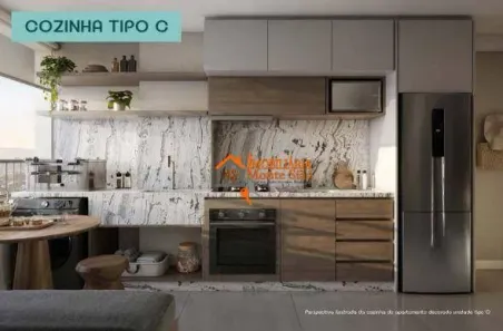 Apartamento com 1 Quarto à venda, 39m² no Itapegica-Vila Hermínia, Guarulhos