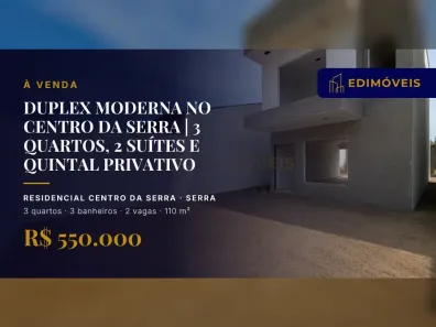 Casa com 3 Quartos à venda, 110m² no Residencial Centro da Serra, Serra