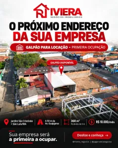 Galpão/Depósito/Armazém para alugar, 360m² no Jardim São Cristóvão, São Luís