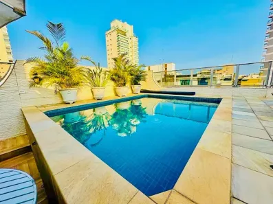 Cobertura com 4 Quartos para alugar, 180m² no Enseada, Guarujá