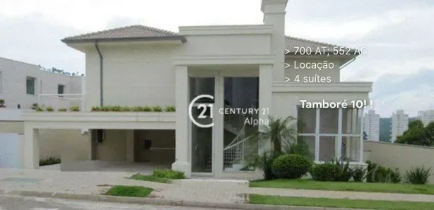 Casa de Condomínio com 4 Quartos para alugar, 552m² no Tamboré, Santana de Parnaíba