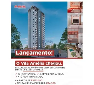 Apartamento com 2 Quartos à venda, 37m² no Vila das Flores, São José dos Campos