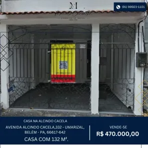 Casa com 1 Quarto à venda, 132m² no Umarizal, Belém
