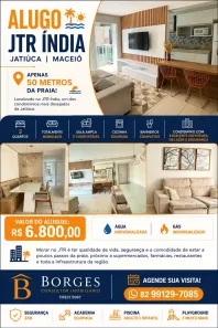 Apartamento com 3 Quartos para alugar, 94m² no Jatiúca, Maceió