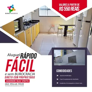 Kitnet com 1 Quarto para alugar, 18m² no Setor Sol Nascente, Goiânia