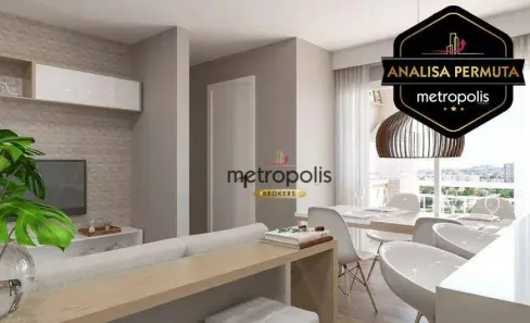 Apartamento com 2 Quartos à venda, 59m² no Vila Metalúrgica, Santo André