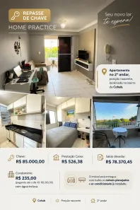Apartamento com 1 Quarto à venda, 31m² no COHAB Anil III, São Luís