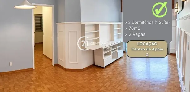 Apartamento com 3 Quartos para alugar, 78m² no Alphaville, Santana de Parnaíba