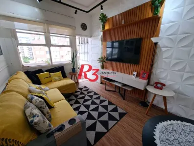 Apartamento com 2 Quartos à venda, 96m² no Gonzaga, Santos