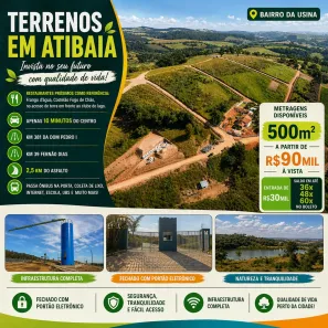 Lote/Terreno à venda, 500m² no Parque Fernão Dias, Atibaia