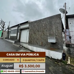 Casa com 3 Quartos para alugar, 400m² no Coroado, Manaus