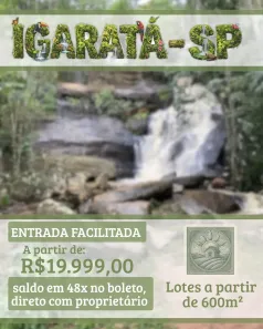Lote/Terreno à venda, 600m² no , Igaratá