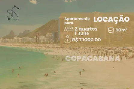 Apartamento com 2 Quartos para alugar, 90m² no Copacabana, Rio de Janeiro
