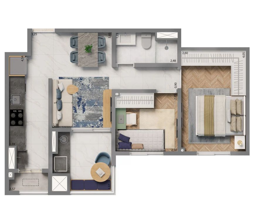 GRAND RESORT BY LIVING - FASE 1 - TORRE 1 E 3 no Jardim, Santo André
