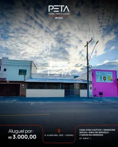 Casa com 2 Quartos para alugar, 200m² no Centro, Boa Vista