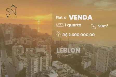 Flat com 1 Quarto à venda, 50m² no Leblon, Rio de Janeiro