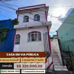 Casa com 3 Quartos à venda, 400m² no Praça 14 de Janeiro, Manaus