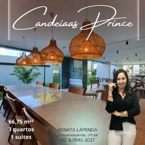 Apartamento com 3 Quartos para alugar, 67m² no Candeias, Jaboatão dos Guararapes