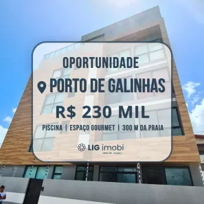 Apartamento com 1 Quarto à venda, 25m² no Porto de Galinhas, Ipojuca