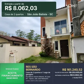 Casa com 2 Quartos à venda, 61m² no TAJUBA I, São João Batista