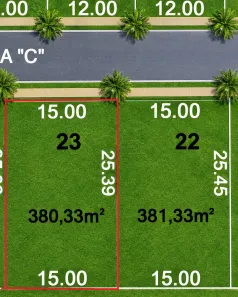 Lote/Terreno à venda, 380m² no Porto de Pedras, Porto de Pedras