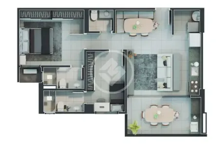 Apartamento com 2 Quartos à venda, 74m² no Parque Amazônia, Goiânia
