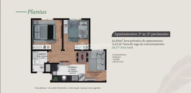 Apartamento com 2 Quartos à venda, 47m² no Canudos, Novo Hamburgo