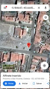 Lote/Terreno à venda, 240m² no São Vicente, Crateús