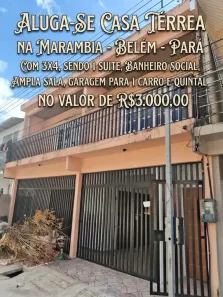Casa com 3 Quartos para alugar, 100m² no Marambaia, Belém
