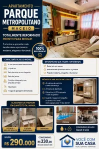 Apartamento com 2 Quartos à venda, 42m² no Cidade Universitária, Maceió