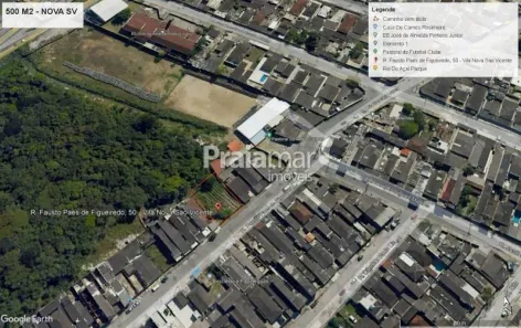 Lote/Terreno para alugar, 500m² no Vila Voturua, São Vicente