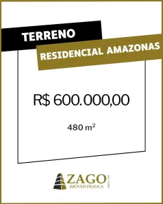 Lote/Terreno à venda, 480m² no Residencial Amazonas, Franca