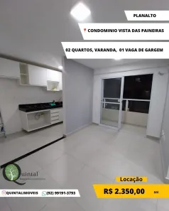 Apartamento com 2 Quartos para alugar, 50m² no Planalto, Manaus