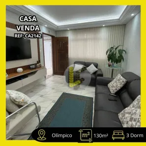 Casa com 3 Quartos à venda, 130m² no Olímpico, São Caetano do Sul