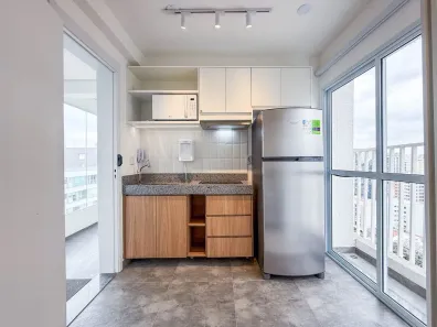 Apartamento com 1 Quarto para alugar, 18m² no Pinheiros, São Paulo