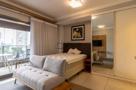 Apartamento com 1 Quarto para alugar, 42m² no Brooklin Paulista, São Paulo