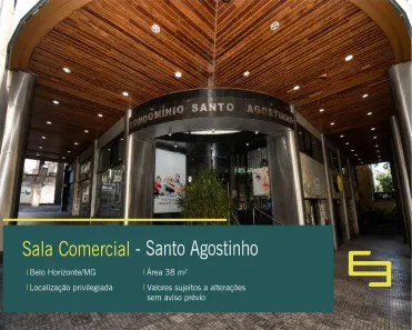 Sala Comercial para alugar, 38m² no Santo Agostinho, Belo Horizonte