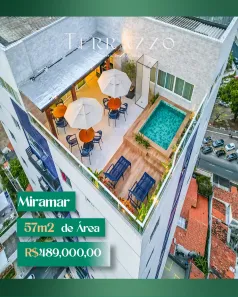 Apartamento com 2 Quartos à venda, 57m² no Miramar, João Pessoa