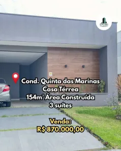 Casa de Condomínio com 3 Quartos à venda, 154m² no Ponta Negra, Manaus