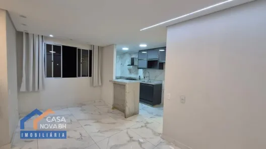 Apartamento com 2 Quartos para alugar, 53m² no Palmeiras, Belo Horizonte