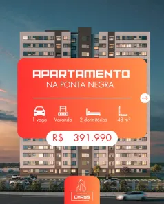 Apartamento com 2 Quartos à venda, 48m² no Ponta Negra, Manaus