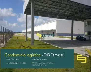 Galpão/Depósito/Armazém para alugar, 3434m² no Parque Petropolis, Dias D'Ávila