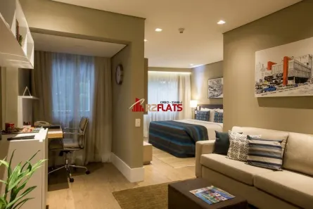 Flat com 1 Quarto à venda, 34m² no Cidade Monções, São Paulo
