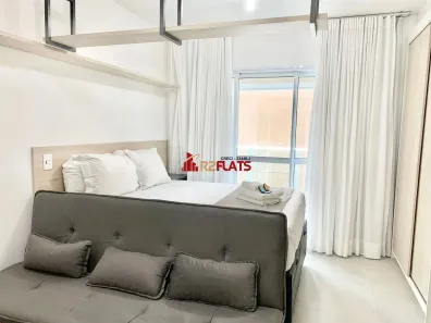 Apartamento com 1 Quarto para alugar, 24m² no Indianópolis, São Paulo