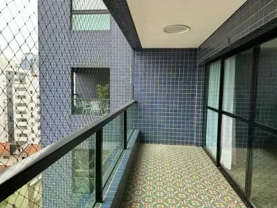 Apartamento com 3 Quartos para alugar, 238m² no Ponta da Praia, Santos