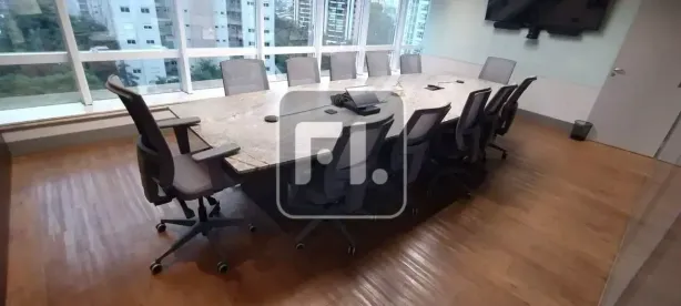 Sala Comercial para alugar, 107m² no Cidade Monções, São Paulo