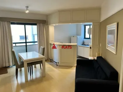 Flat com 1 Quarto para alugar, 45m² no Itaim Bibi, São Paulo