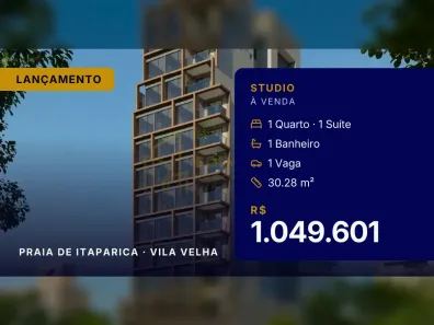 Apartamento com 1 Quarto à venda, 30m² no Praia de Itaparica, Vila Velha